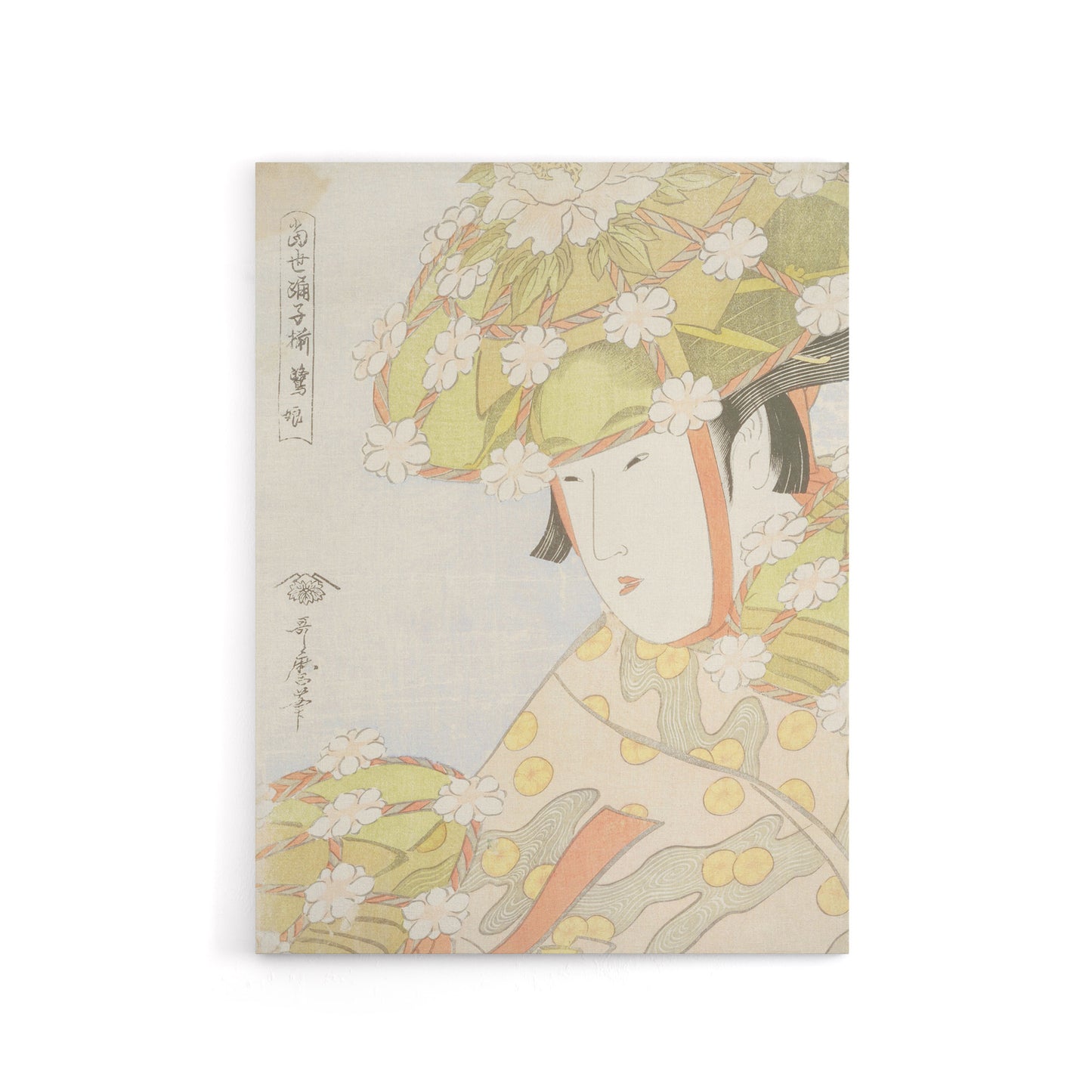Sagi Musume Heron Maiden Canvas Wall Art Print Utamaro Kitagawa