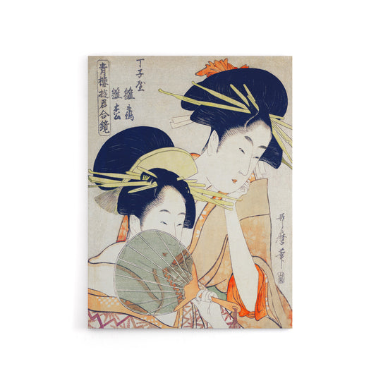 Women Courtesans Portrait Canvas Wall Art Print Utamaro Kitagawa