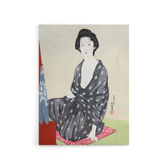 Woman In Summer Clothing Canvas Wall Art Print Goyo Hashiguchi