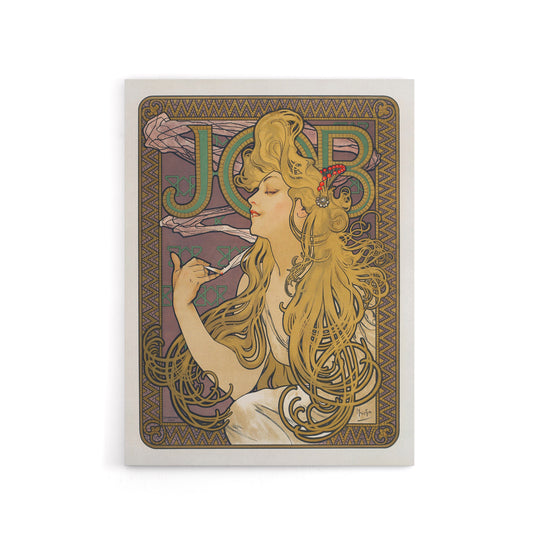 Job Paper Vintage Advert Art Nouveau Canvas Wall Art Print Mucha