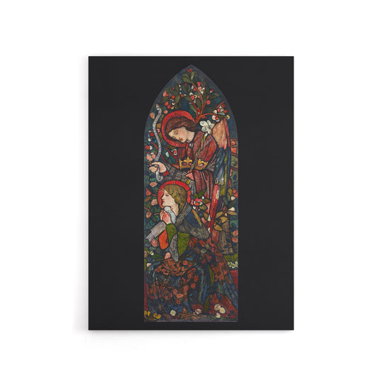 The Annunciation Stained Glass Canvas Wall Art Print Burne Jones