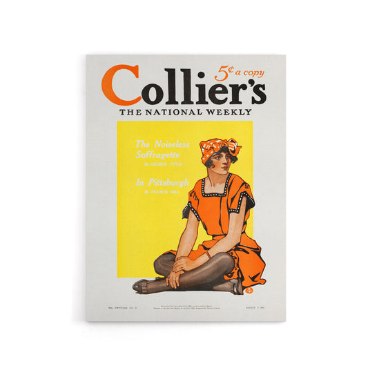 Vintage Magazine Cover Suffragette Vote Canvas Wall Art Print