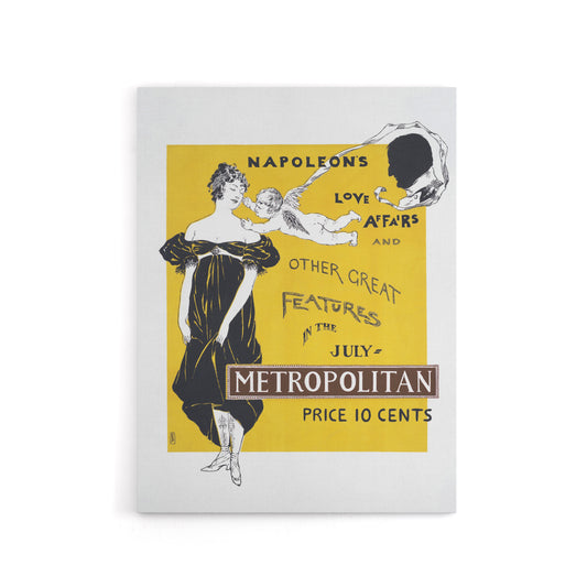 Napoleon Love Affairs Metro Advert Canvas Wall Art Print Penfield