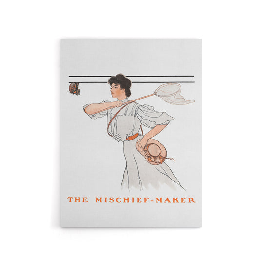 Mischief Maker Woman Butterfly Net Canvas Wall Art Print Penfield