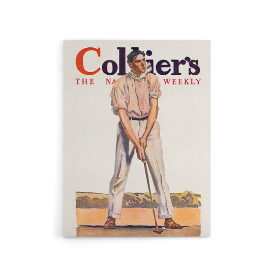 Vintage Magazine Cover Golfer Canvas Wall Art Print E Penfield