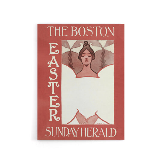 Herald Easter Cover Art Nouveau Canvas Wall Art Print Ethel Reed