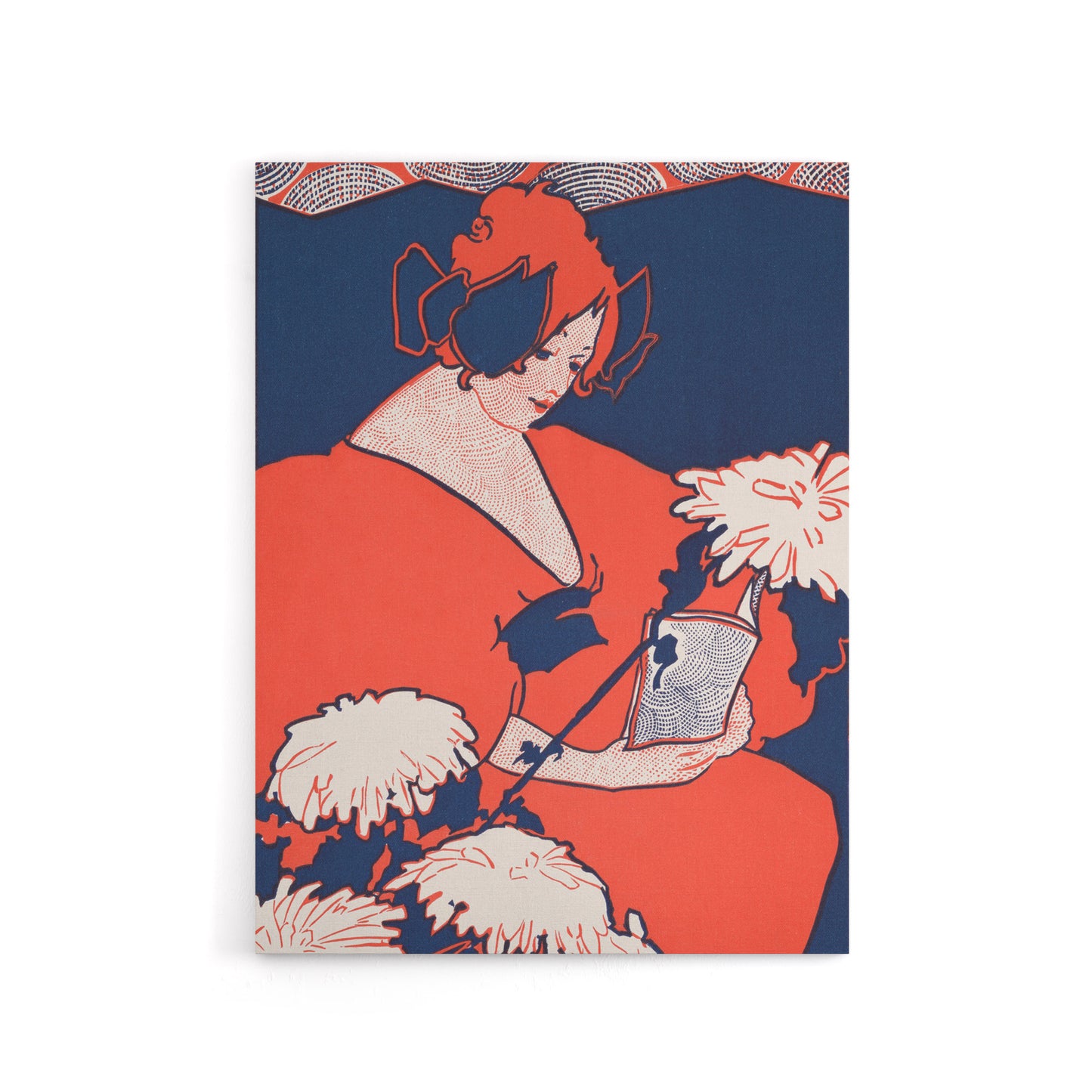The Penny Magazine Cover Woman Reading Canvas Wall Art Print Reed