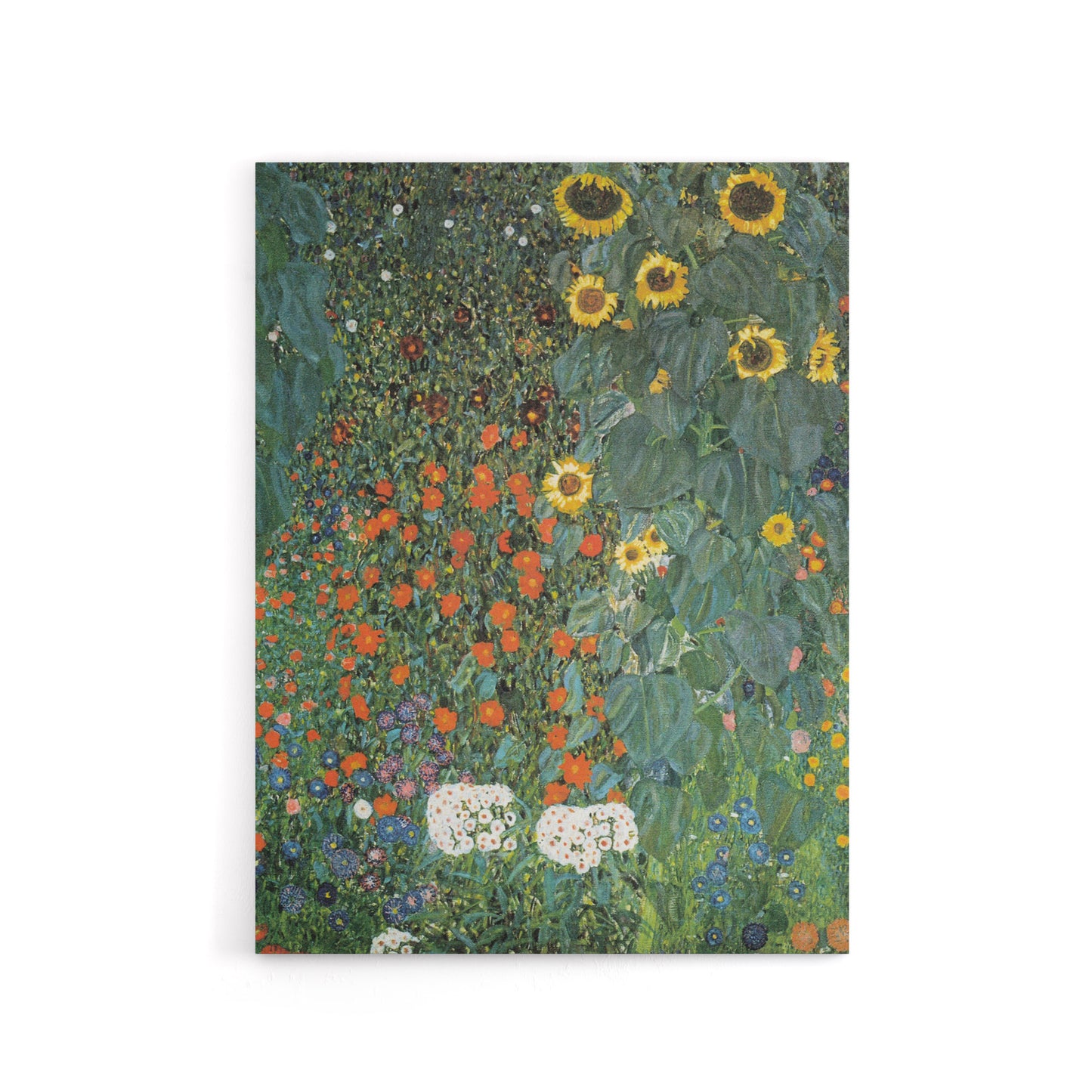 Farm Garden with Sunflowers Canvas Wall Art Print Gustav Klimt