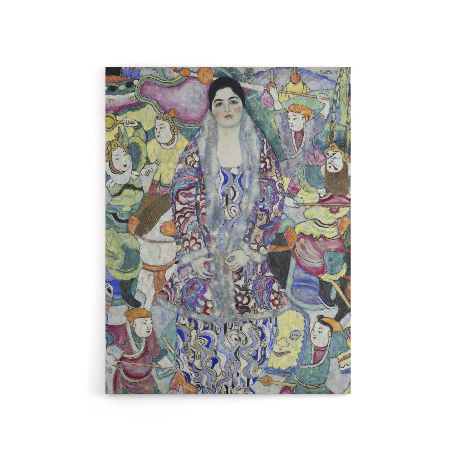 Portrait of Friederike Maria Beer Canvas Wall Art Print Klimt