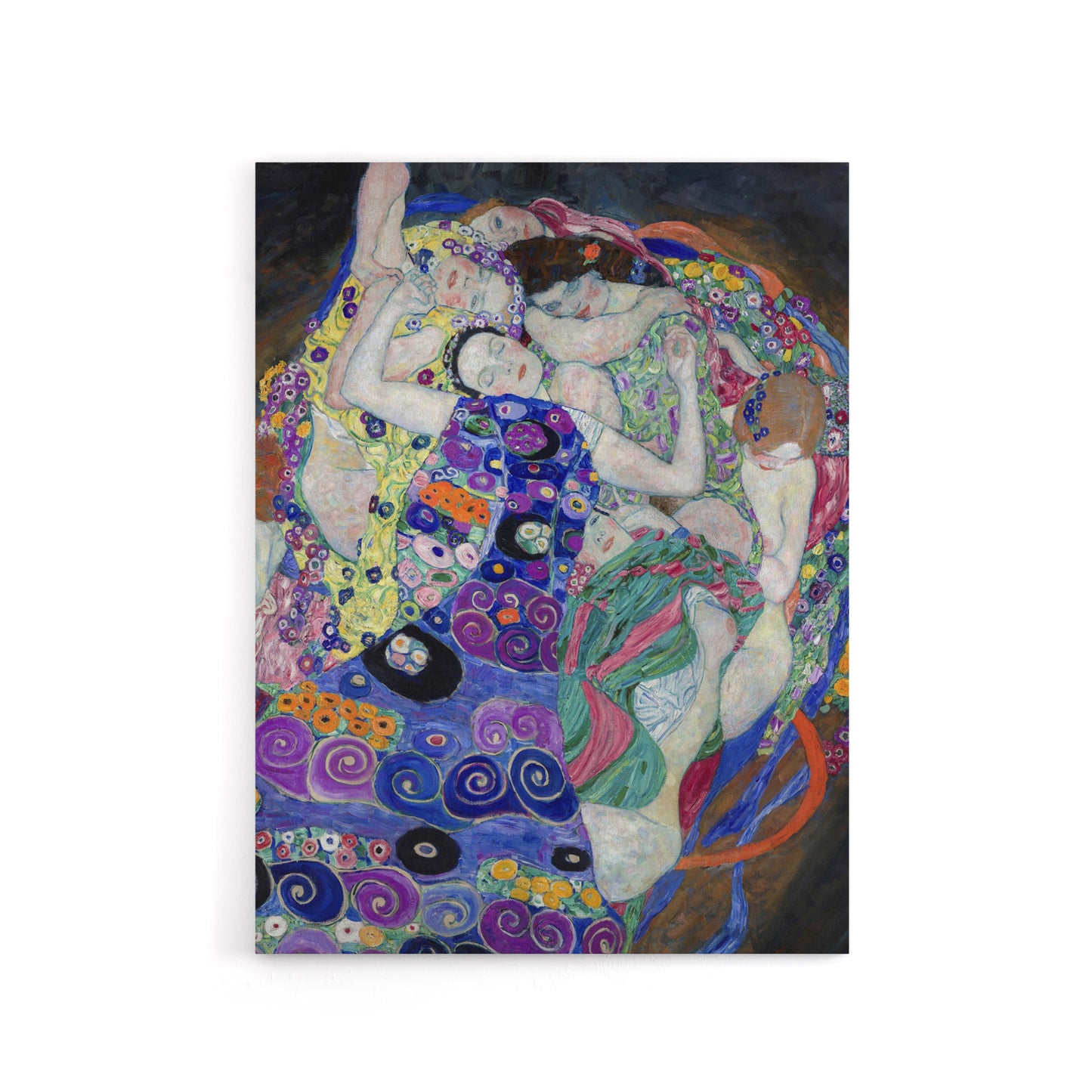 The Virgin Maiden Colourful Painting Canvas Wall Art Print Klimt