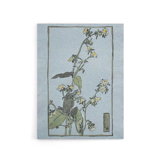 Leaf Cup Floral Painting Canvas Wall Art Print Overbeck