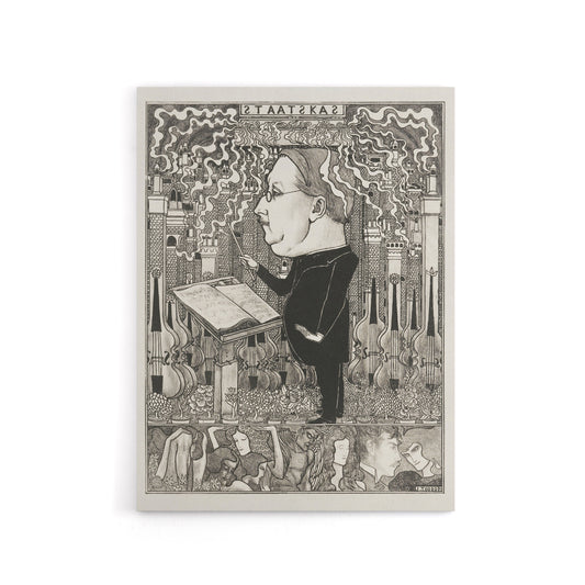 Conductor Violins Smoking Chimneys Canvas Wall Art Print Toorop