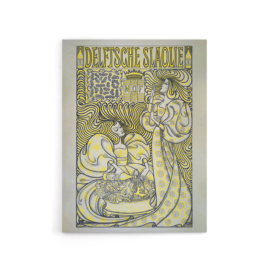 Delft Salad Oil Vintage Advert Canvas Wall Art Print Jan Toorop