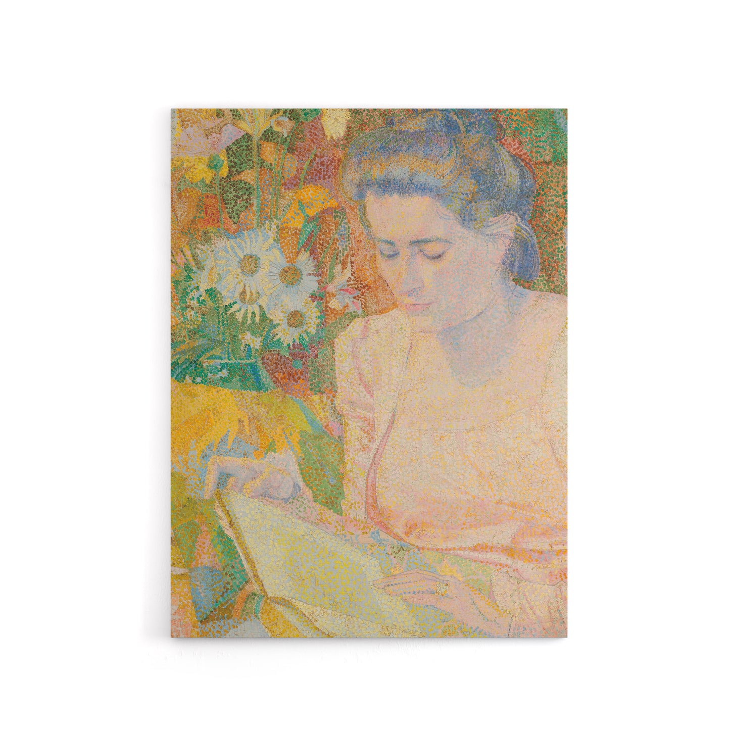Mrs Marie Jeannette Floral Portrait Canvas Wall Art Print Toorop