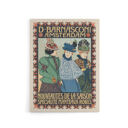 Barnasconi Clothes Advert Canvas Wall Art Print Georg van Caspel