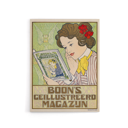 Boons Illustrated Magazine Canvas Wall Art Print Georg van Caspel