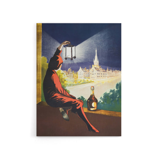 Benedictine Wine Vintage Advert Canvas Wall Art Print Cappiello