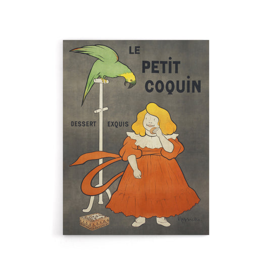 Petit Coquin Biscuit Vintage Ad Canvas Wall Art Print Cappiello