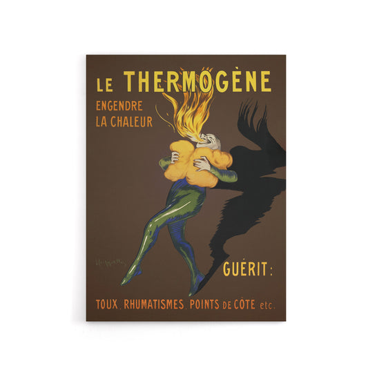 Le Thermogene Vintage French Ad Canvas Wall Art Print Cappiello