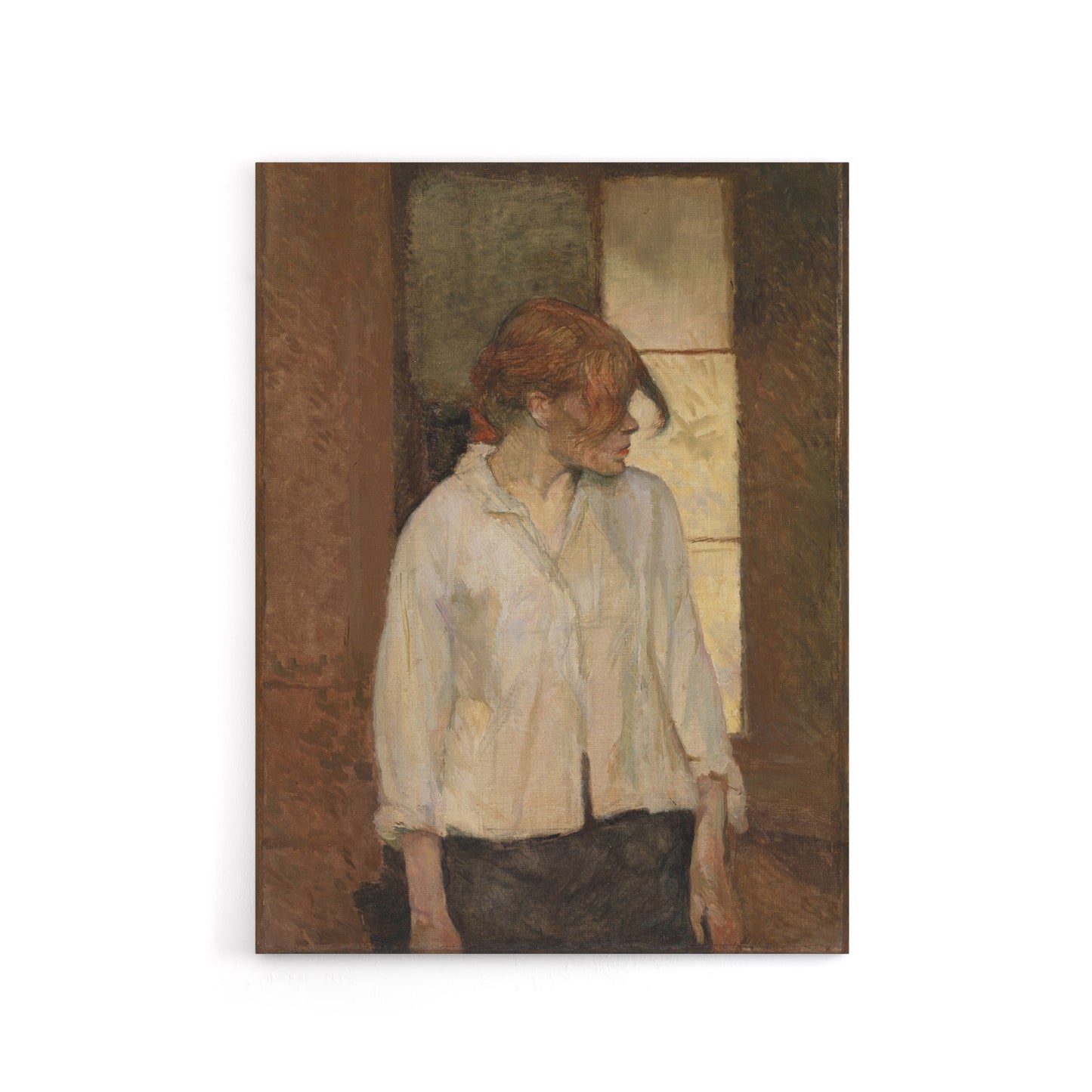 At Montrouge Rosa La Rouge Canvas Wall Art Print Toulouse Lautrec