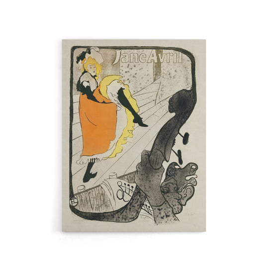 Jane Avril Can Can Dancer Canvas Wall Art Print Toulouse Lautrec