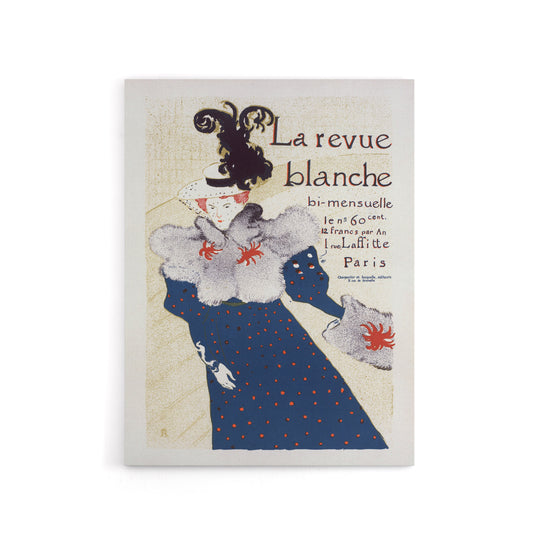 La Revue Blanche Advert Canvas Wall Art Print Toulouse Lautrec