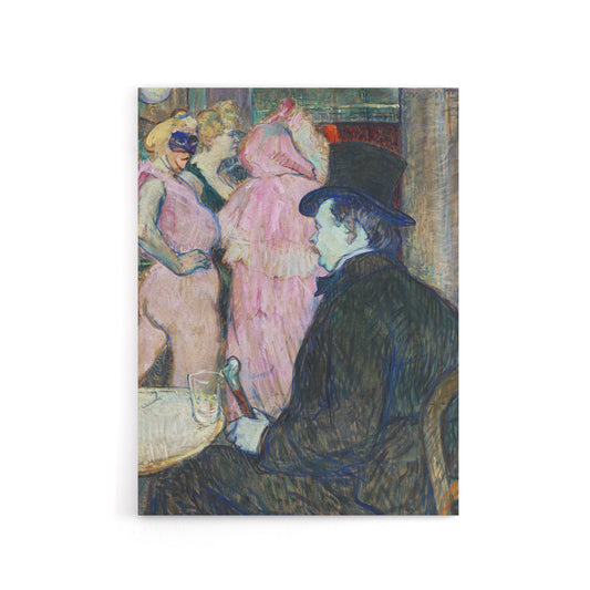 Maxime Dethomas Portrait Canvas Wall Art Print Toulouse Lautrec