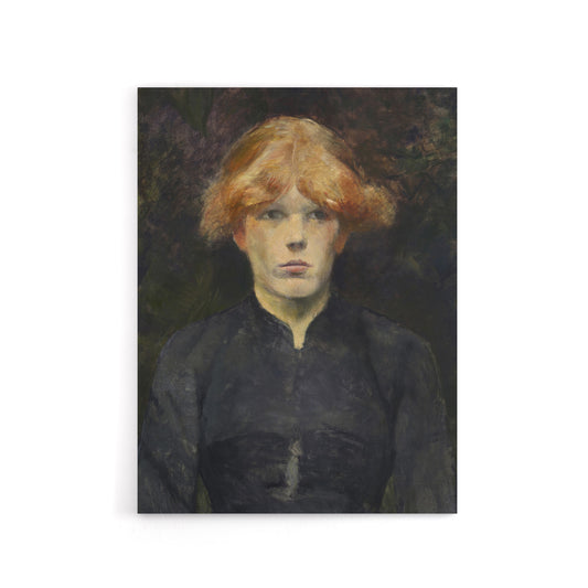 Portrait of Carmen Gaudin Canvas Wall Art Print Toulouse Lautrec