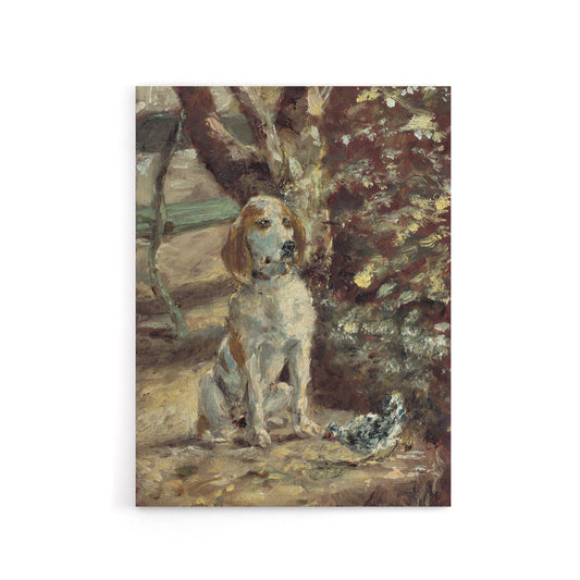 The Artists Dog Fleche Canvas Wall Art Print Toulouse Lautrec