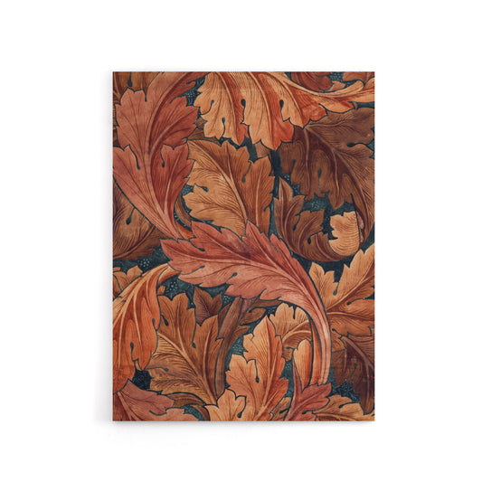 Acanthus Leaves Pattern Canvas Wall Art Print William Morris