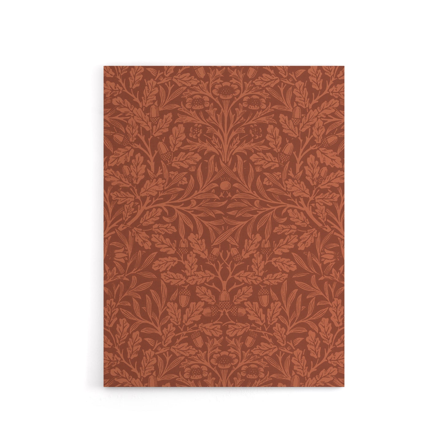 Acorns and Oak Leaves Pattern Canvas Wall Art Print W. Morris