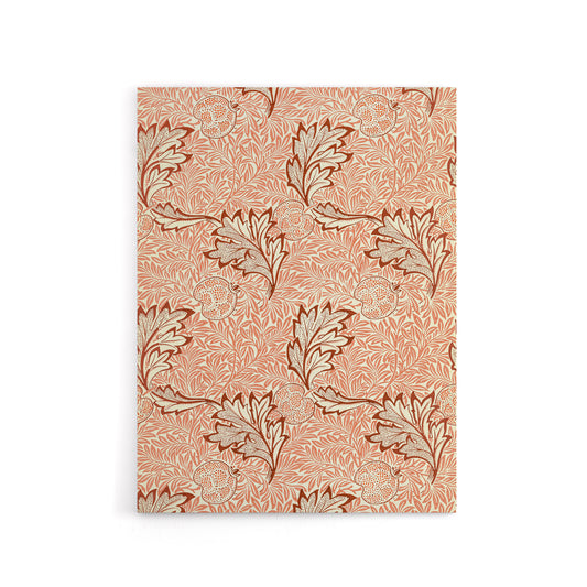 Apple and Leaves Pattern Canvas Wall Art Print William Morris