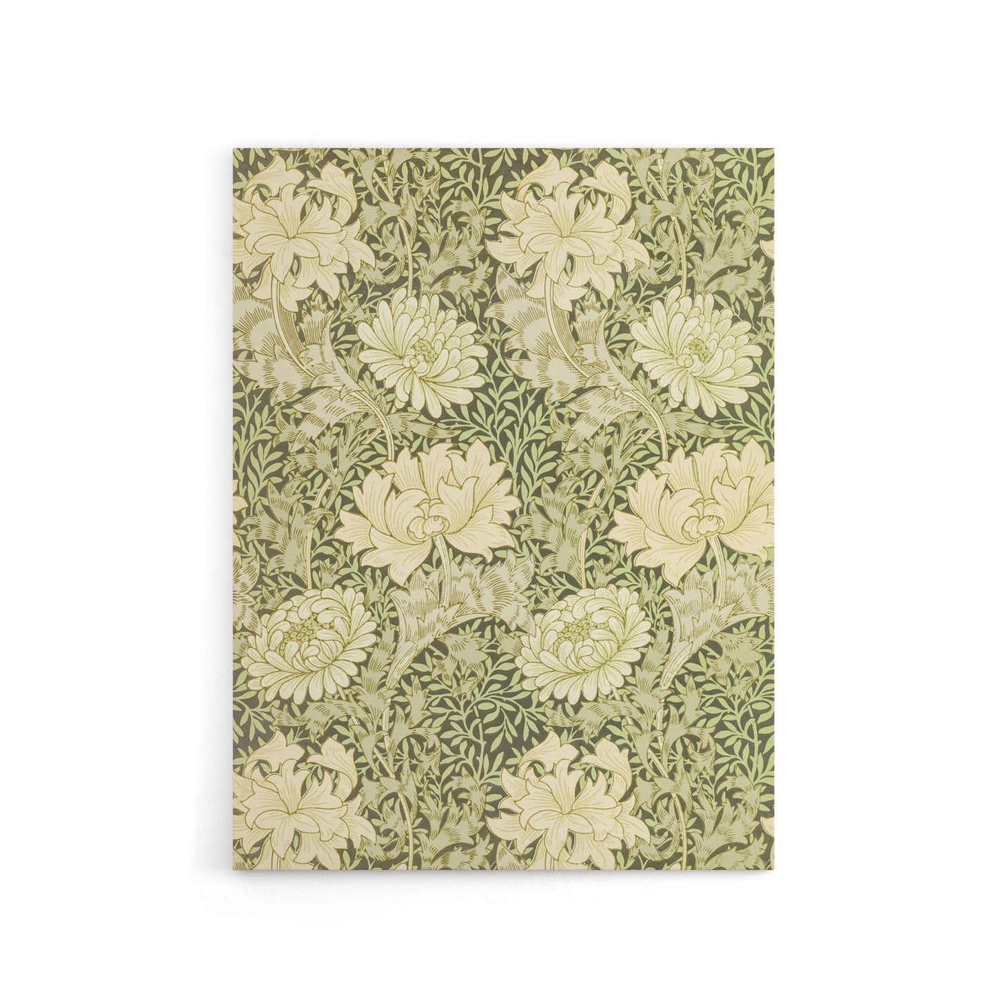 Chrysanthemum Flower Pattern Canvas Wall Art Print William Morris
