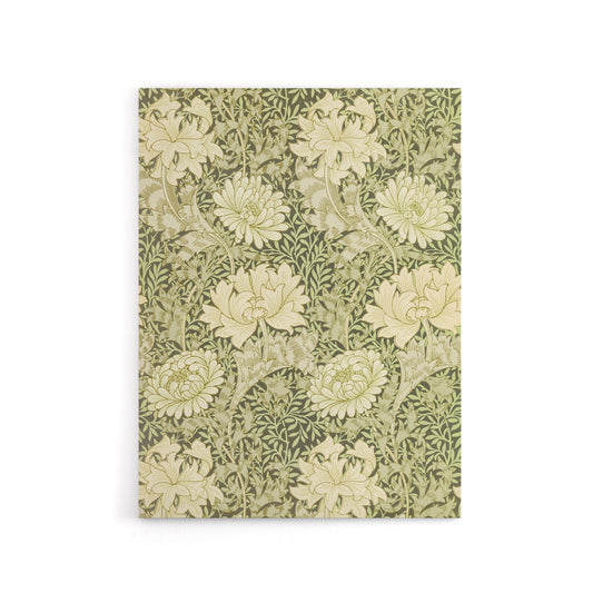 Chrysanthemum Flower Pattern Canvas Wall Art Print William Morris