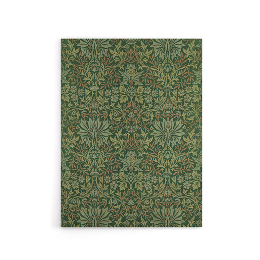 Flower Garden Textile Pattern Canvas Wall Art Print W. Morris