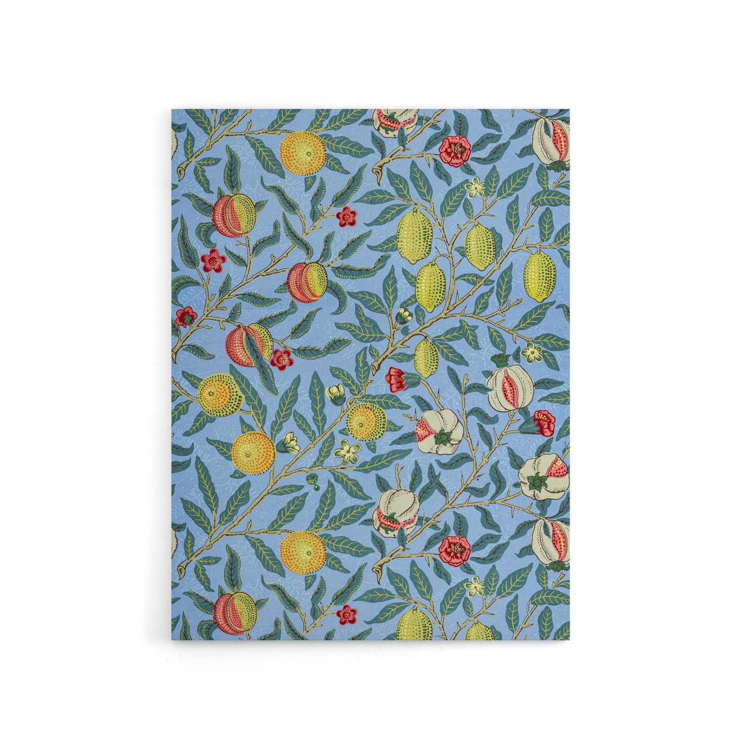 Four Fruits Vibrant Pattern Canvas Wall Art Print William Morris