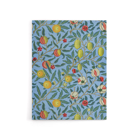 Four Fruits Vibrant Pattern Canvas Wall Art Print William Morris