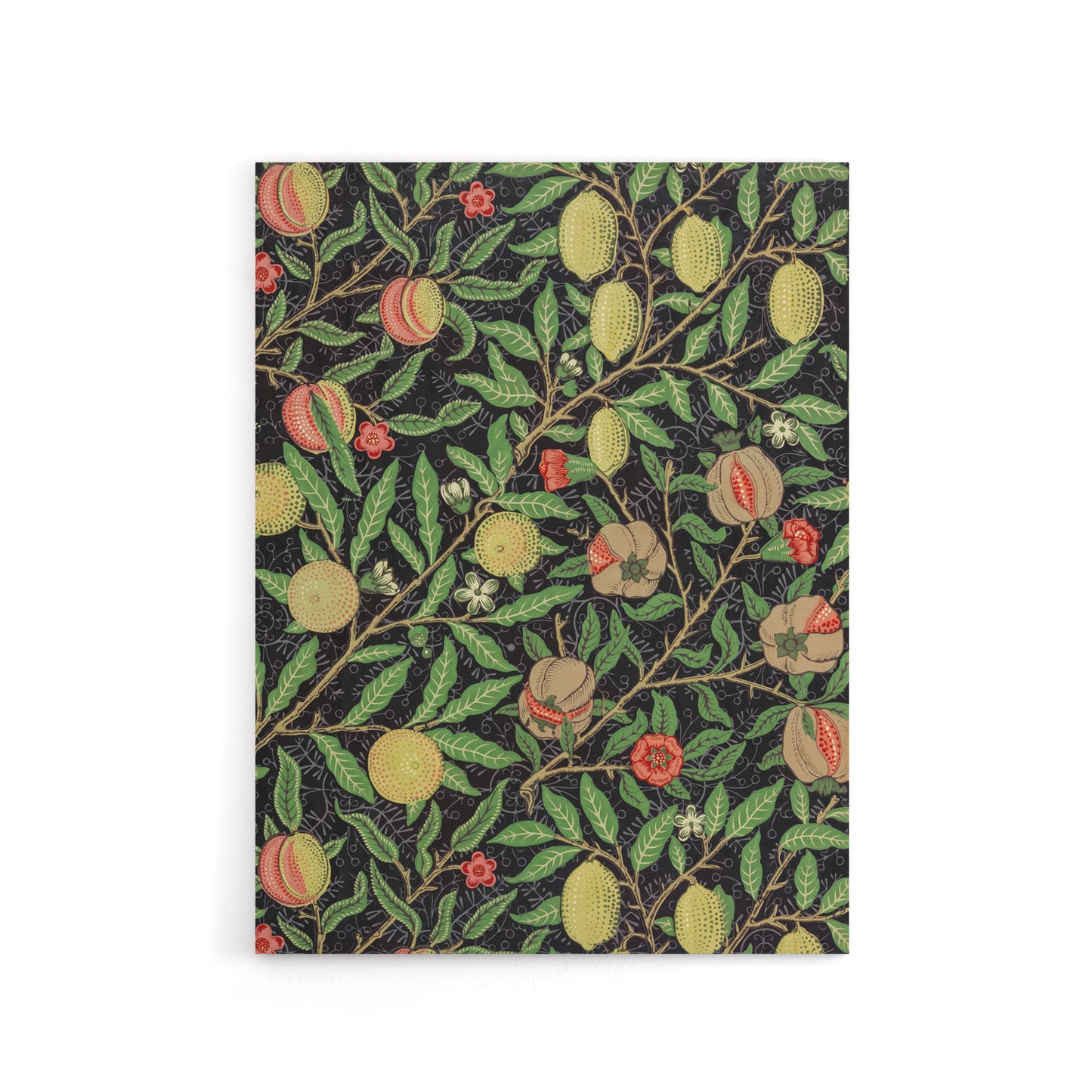 Pomegranate and Citrus Pattern Canvas Wall Art Print Morris
