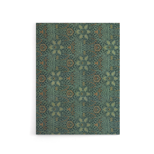 Ispahan Pattern Arabesque Textile Canvas Wall Art Print Morris