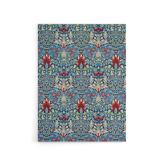 Snakeshead Flower Pattern Canvas Wall Art Print William Morris