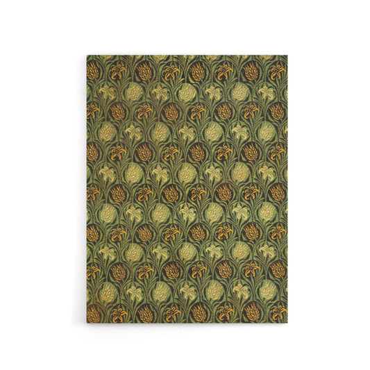 Tulip and Lily Floral Pattern Canvas Wall Art Print W. Morris