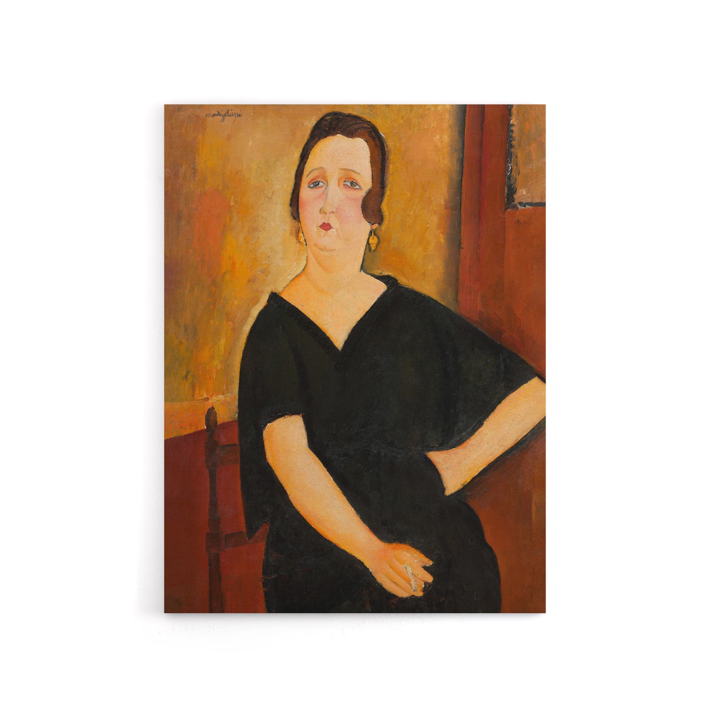 Madame Amedee Portrait Modigliani Vintage Canvas Wall Art