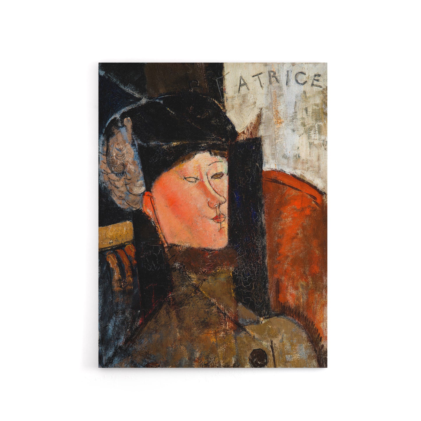 Portrait of Beatrice Hastings Modigliani Vintage Canvas Wall Art