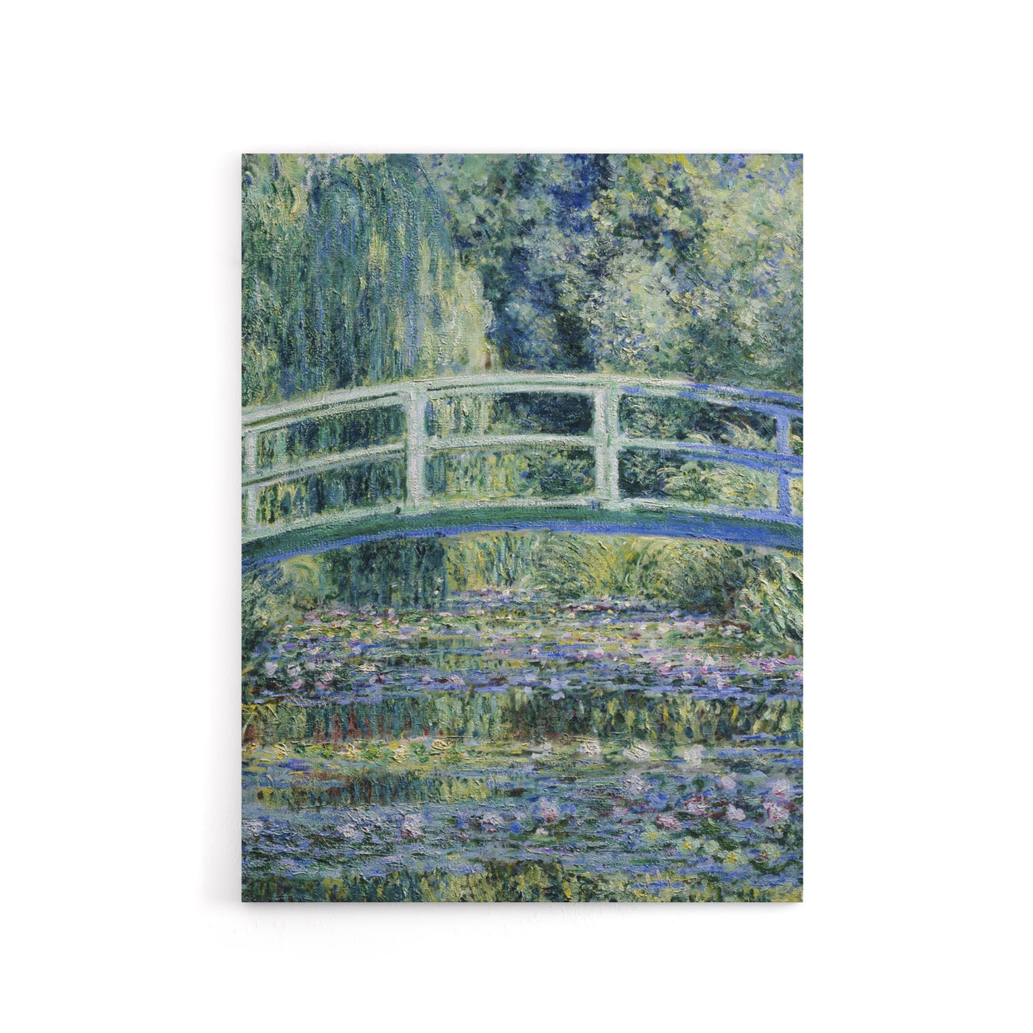 Water Lilies and Japanese Bridge Monet Vintage Canvas Wall Art