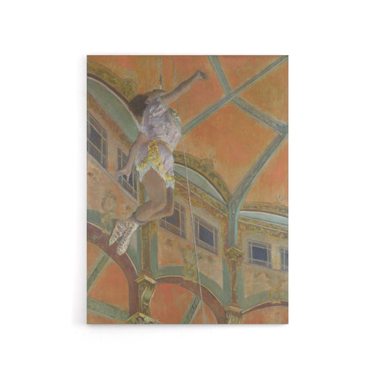 Acrobat Miss La La at Cirque Fernando Degas Canvas Wall Art