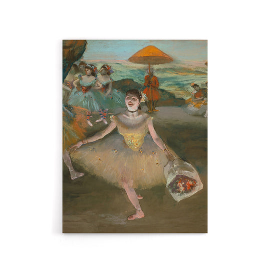Dancer with Bouquet Bowing Edgar Degas Vintage Canvas Wall Art