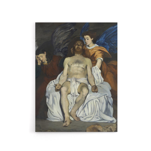 The Dead Christ with Angels Manet Vintage Canvas Wall Art