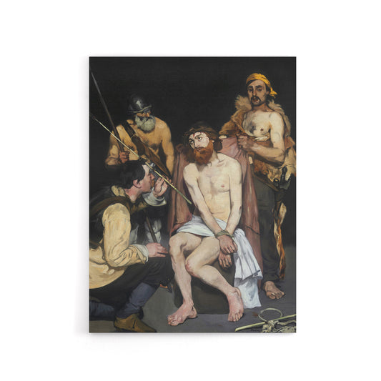 Jesus Mocked by the Soldiers Manet Vintage Canvas Wall Art