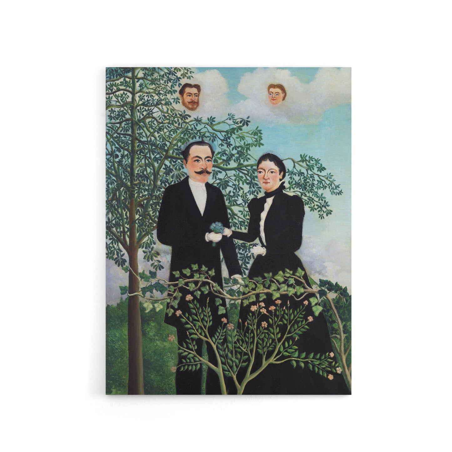 Past and Present Philosophical Thought Rousseau Canvas Wall Art