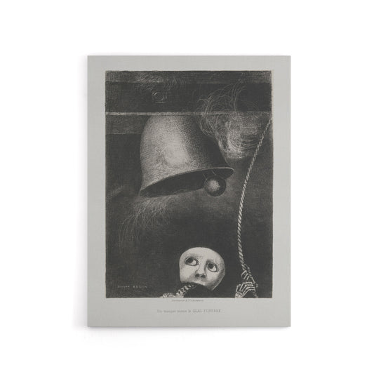 A Mask Tolls The Funeral Knell Redon Vintage Canvas Wall Art